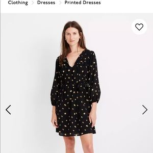 Madewell Tie-Waist Mini Dress in French Daisies